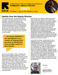 A text heavy image showing the front page of the annual report.