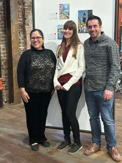 From left to right: Milagros Cruz, Amber Ginella, and Alex Ginella