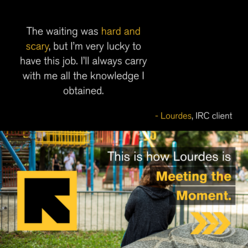 Quote text of client Lourdes.