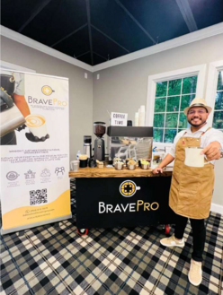 Jorge discovered a passion for coffee that led him to launch BravePro LLC, a mobile specialty coffee business, after resettling in the U.S. 