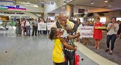 Refugee Family Reunite in Boise