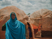 Bistra Abdullahi lebt im Tortorow-Lager für Binnenvertriebene in Somalia.Bistra Abdullahi lebt im Tortorow-Lager für Binnenvertriebene in Somalia.