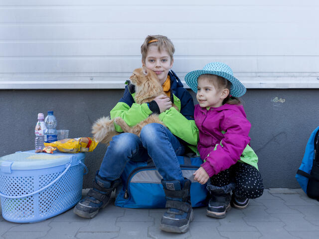 8-year-old Maxim* and his family stayed in Ukraine for as long as they could so that his 4-year-old sister with special needs could continue her treatment. But when her hospital started getting overwhelmed with casualties from the conflict, her doctor told them to flee to Poland where there was a hospital that could help them. Now safe in Poland, they hope for the day they can return home and rebuild their lives.