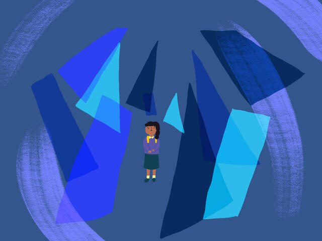 Child is lost on their first day of school