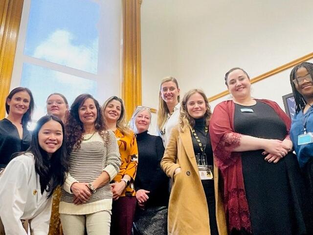 State legislators and staff hearing directly from refugee advocates