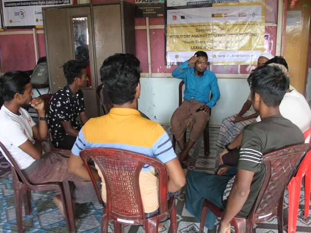 As a visually impaired person, Mohammad was both harassed and ignored by others in his community. The IRC, with support from the European Union (EU), reached out to Mohammad and invited him to join the Community-Based Protection (CBP) program – a program that empowers refugees to raise awareness about the leading issues facing their community. 