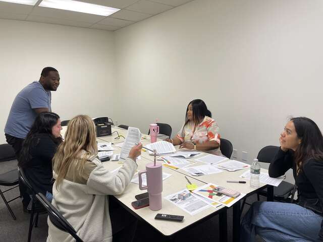 Intake and Casework team at a Crisis Management Training