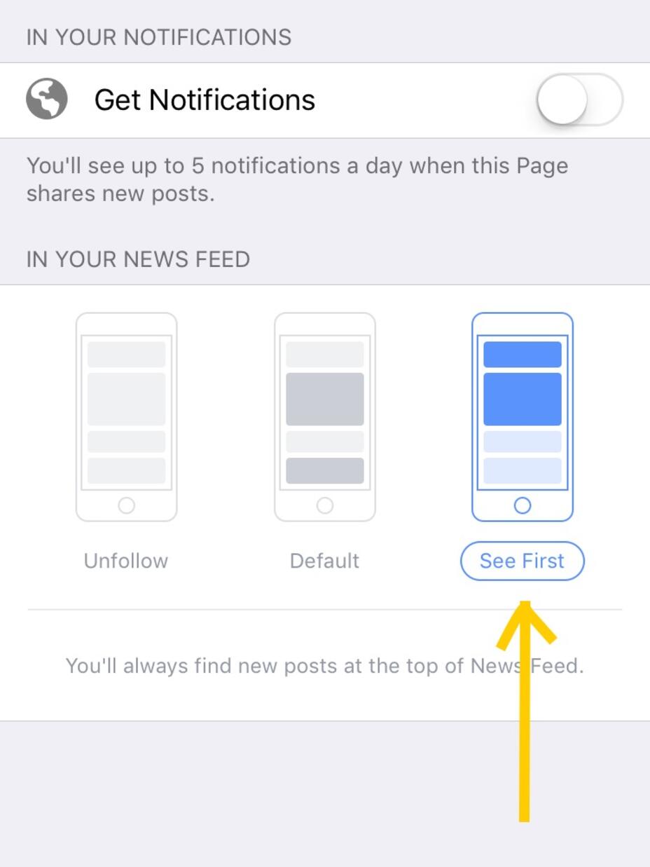 Screenshot of IRC Facebook page instructions for mobile device