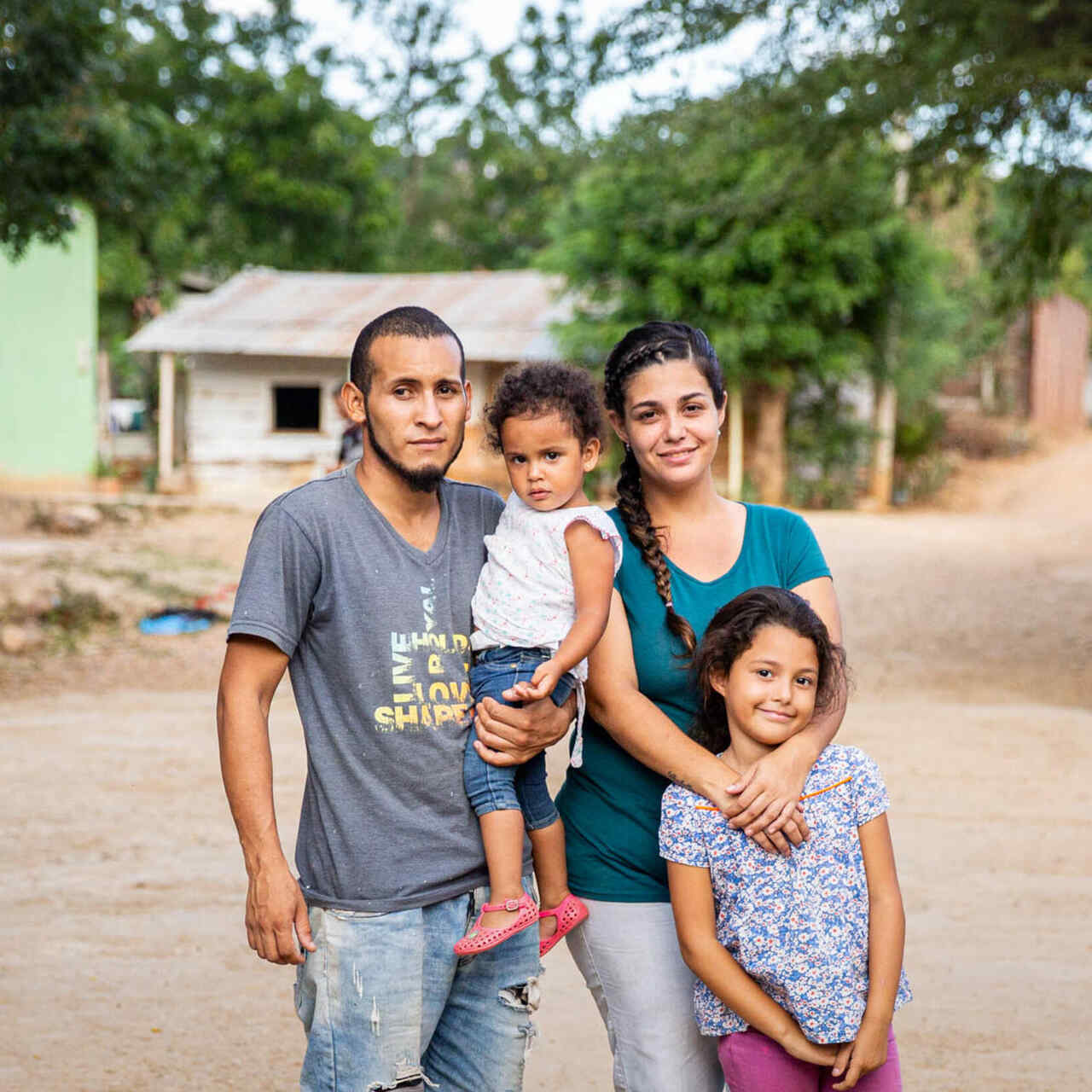 Family in Colombia