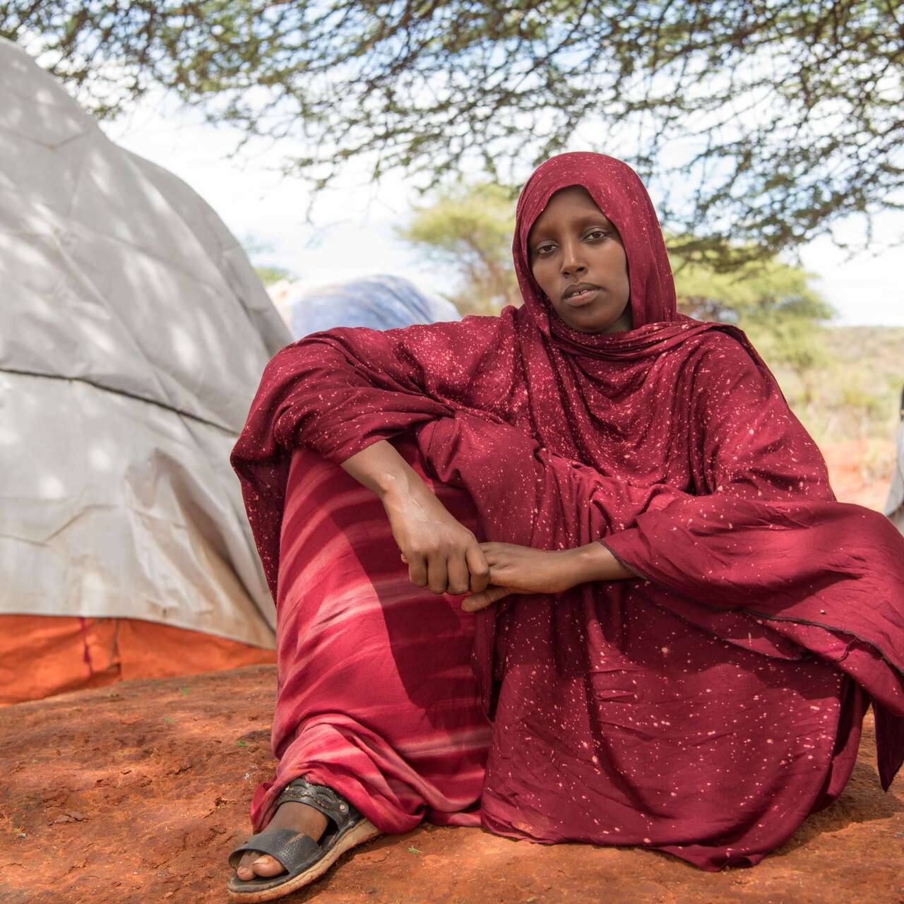Anfac is a pastoralist, who was forced to leave her home after all of her livestock perished. Over 40 million people have been affected by the prolonged drought in the East Africa region.