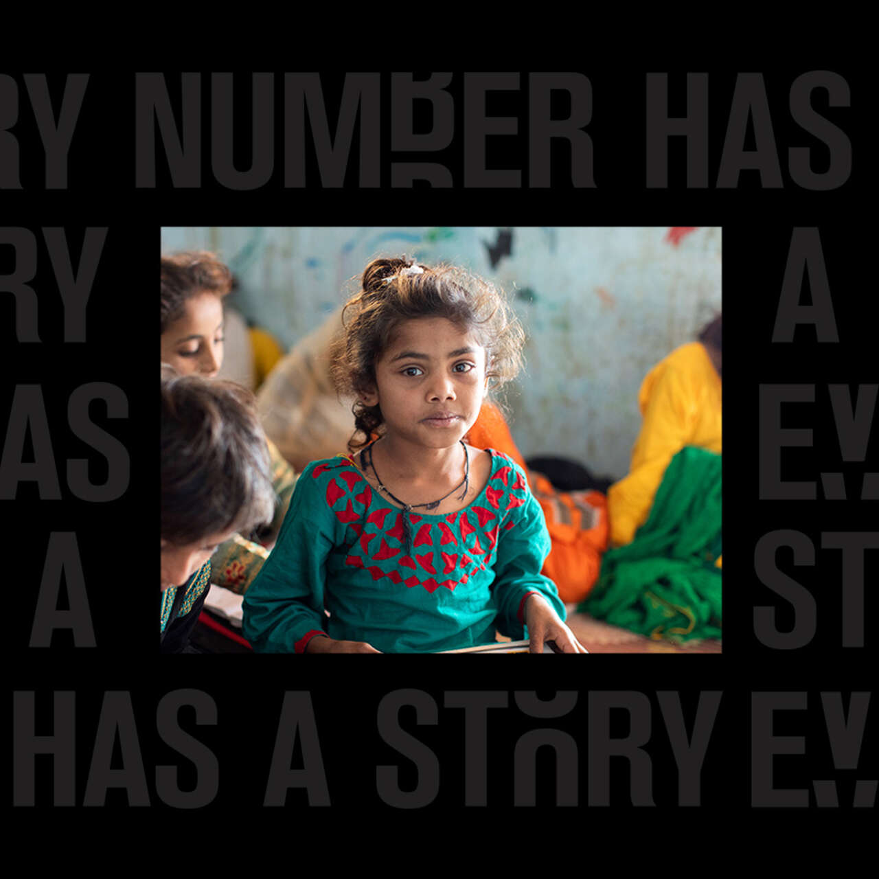 World Refugee Day hero banner designed showing faces