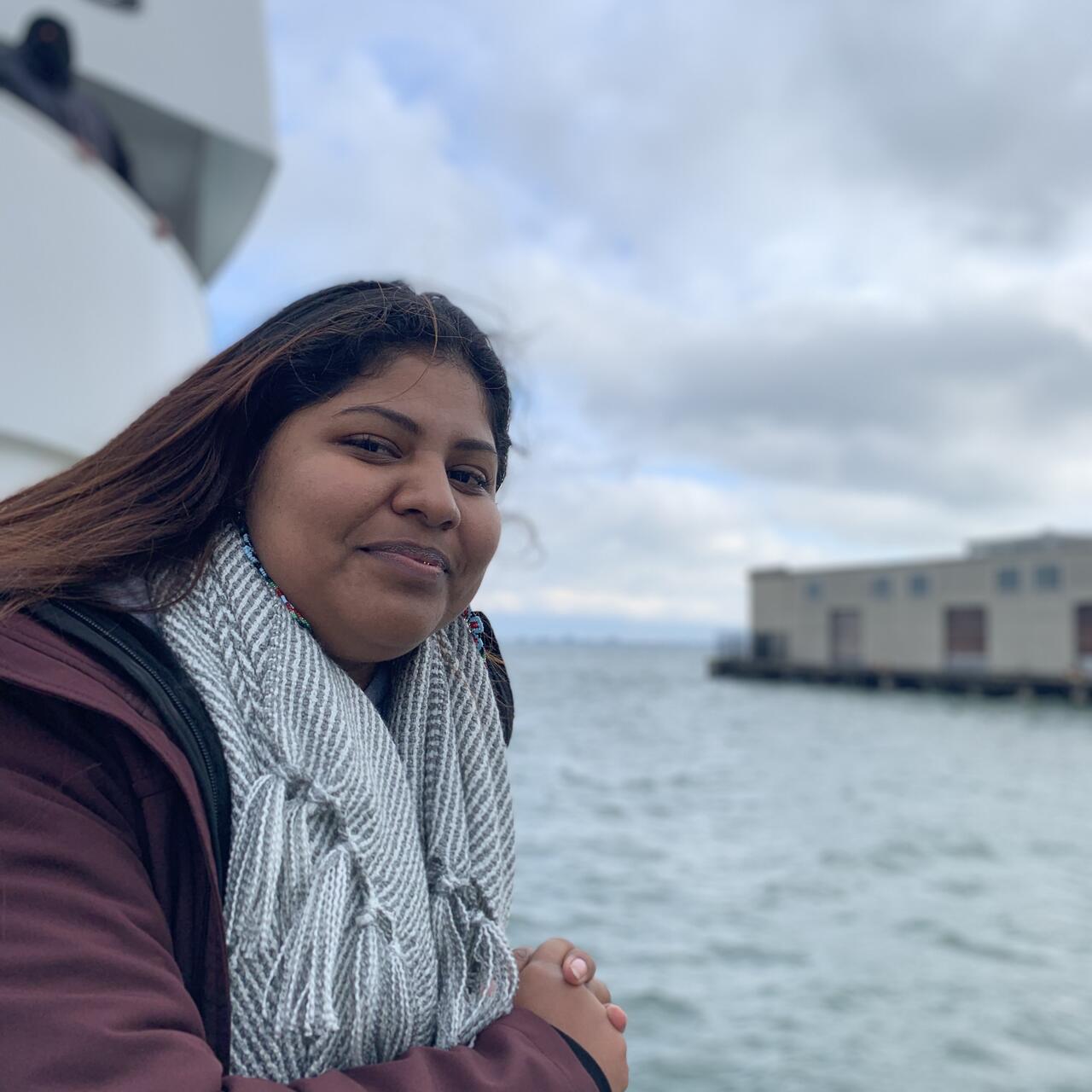 DACA recipient Lupe on the California coast