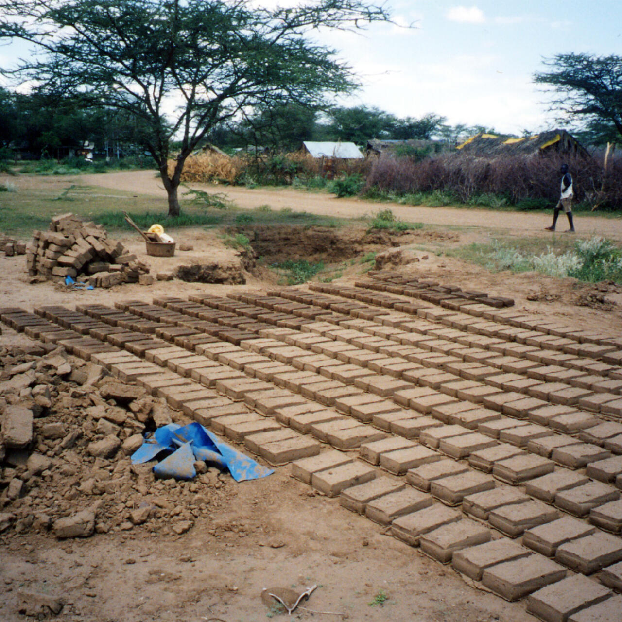 View of an agricultural area of a refugee camp in Kenya where the International Rescue Committee works and has assisted the Lost Boys of Sudan