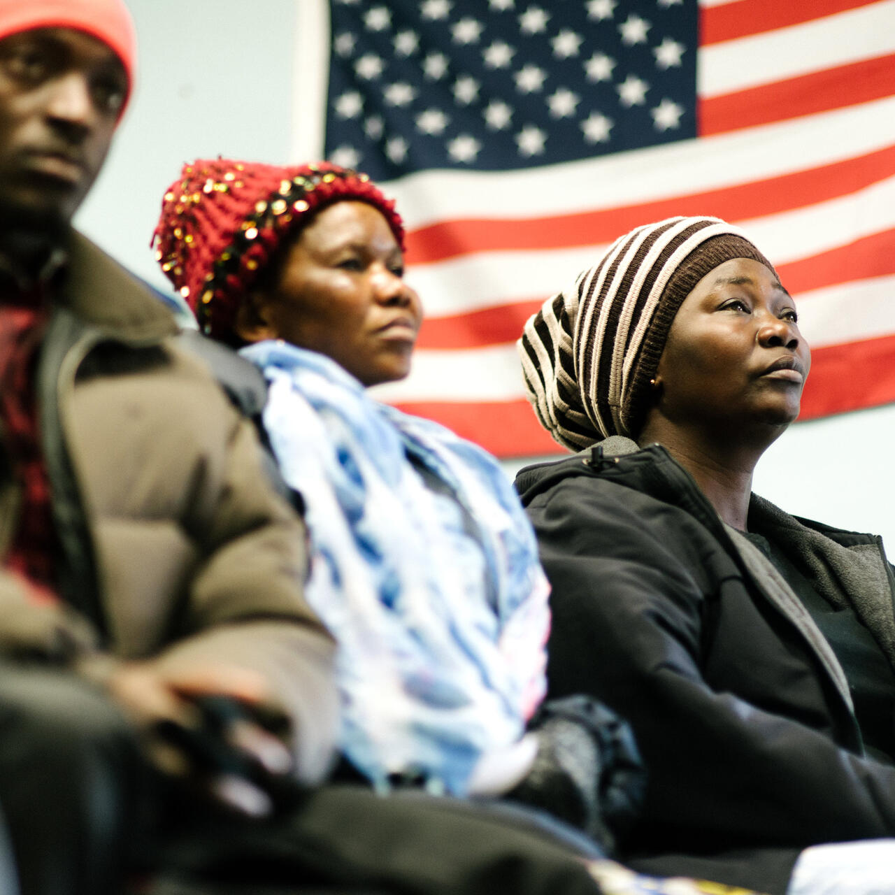 Refugees at a job class run by the IRC in Boise