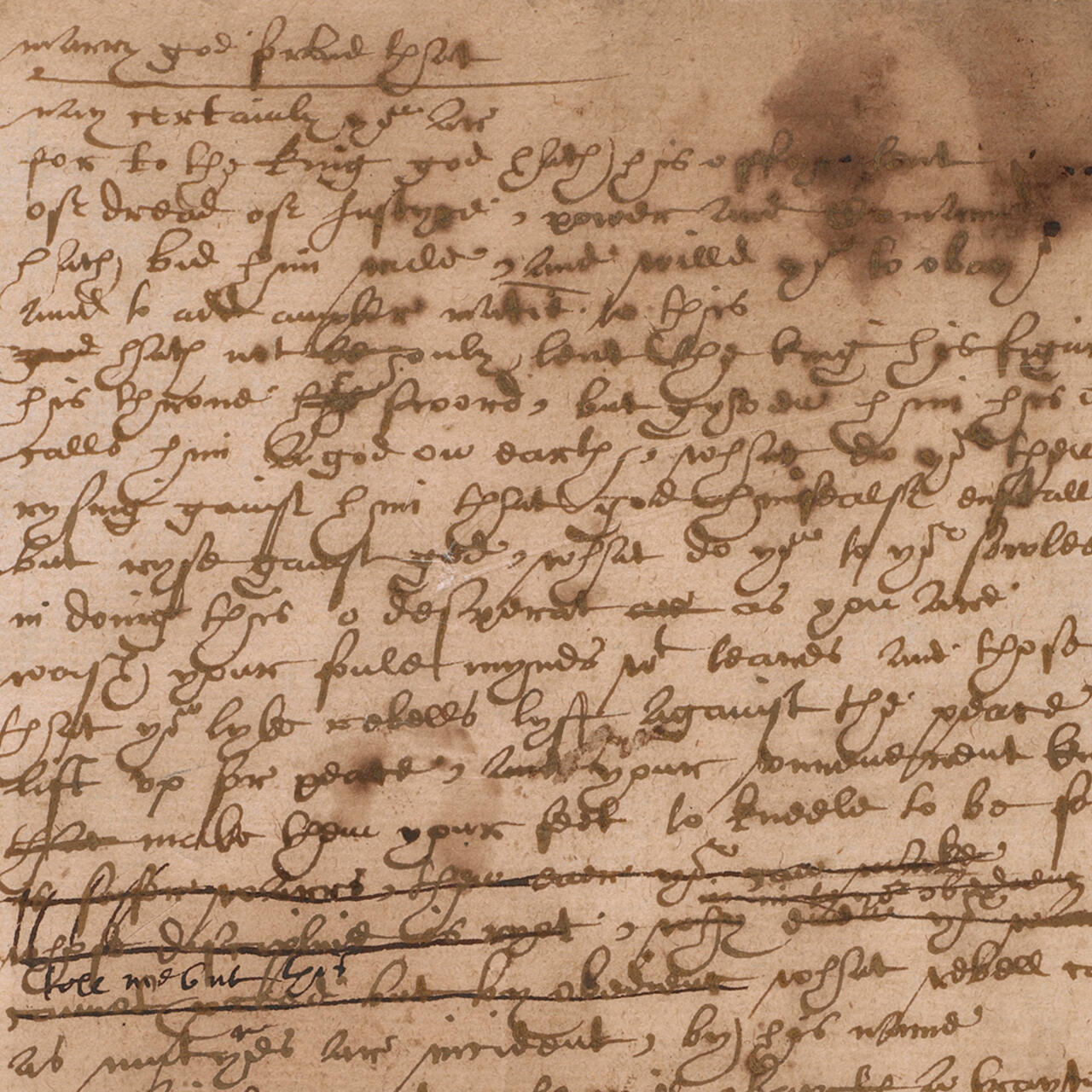 The strangers case handwritten