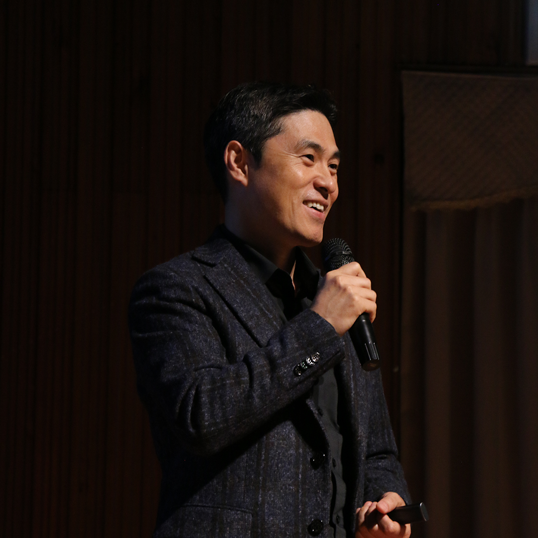 강연 중인 윤혜식 후원자