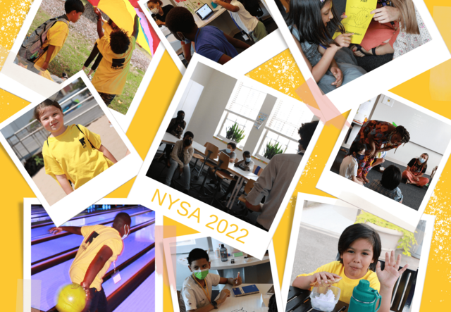 Collage of students enjoying NYSA!