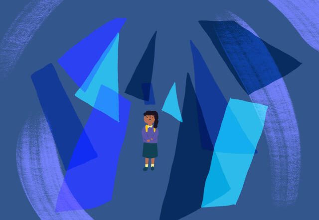 Child is lost on their first day of school