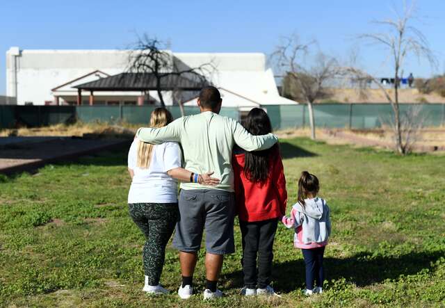 A family of asylum seekers have finally made it to safety.