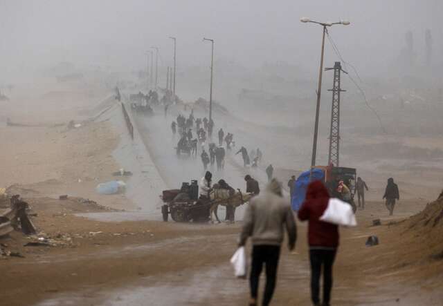 Palestinians return to their communities after a ceasefire in Gaza.
