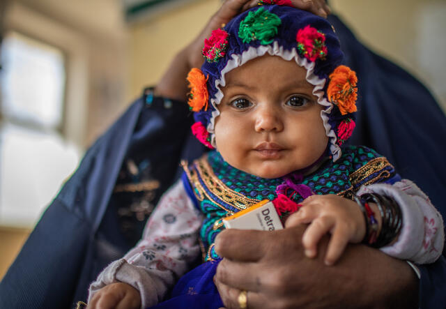 5-month-old Seema has made her mother Mosina very happy.