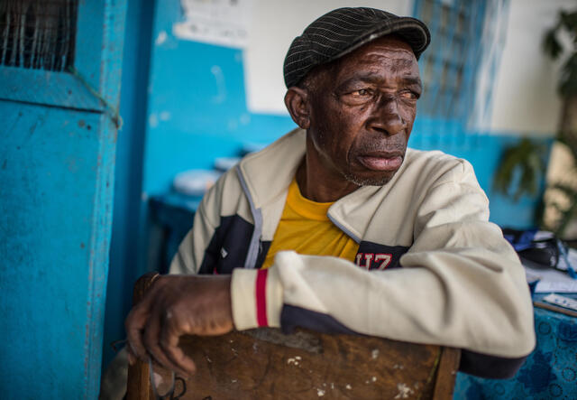 Sylvester Dunbal looking off into the distance.