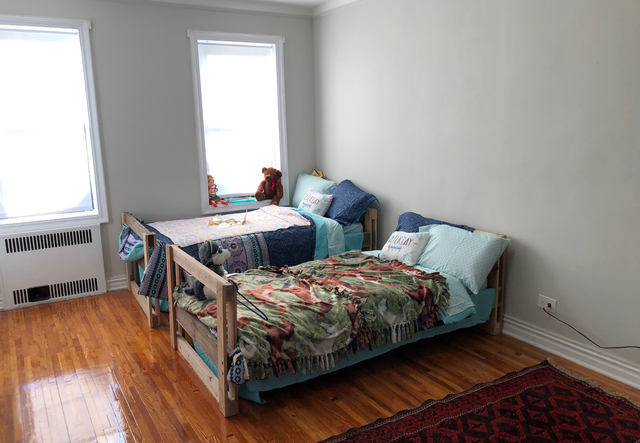 Newly decorated children’s bedroom