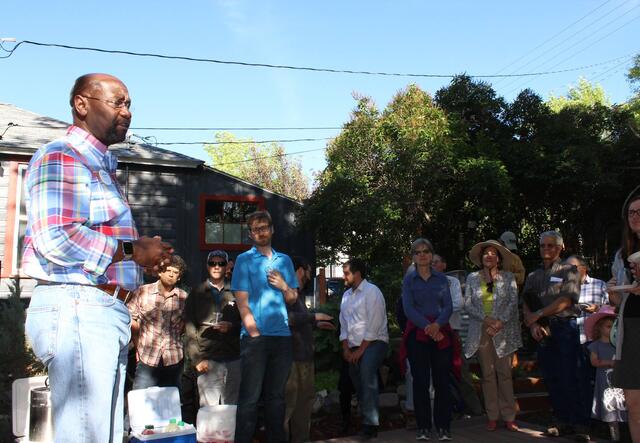Wilmot Collins speaks with Montana voters.