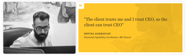 Mousa Jasim Mohamm Al Khafaji, Financial Capability Coordinator