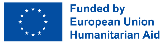 Logo stating Funded by European Union Humanitarian Aid