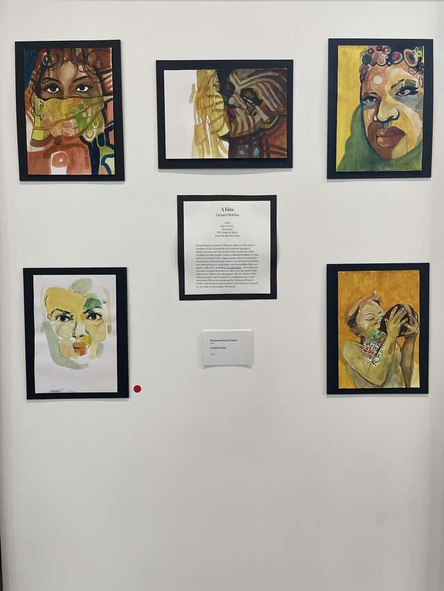 Western Sahara artist Mohamed Moulud Yeslem, exhibited in A.I.E Exhibition