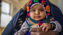 Five-month-old Seema and her mother Mosina