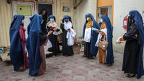 The mobile health team gets ready to head out on a visit to a remote village in Khost, located in southeastern Afghanistan.