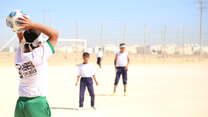 The IRC's squad of under-15 boys in the Zaatari refugee camp made it to the final game of the camp's World Cup tournament, organised by the Union of European Football Associations.