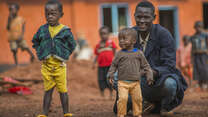 Amisi Sungura Bakari, 26, is a Congolese refugee who lives in Nyarugusu refugee camp along with his young family.