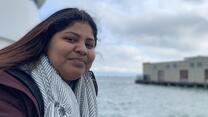DACA recipient Lupe by the waterfront in California