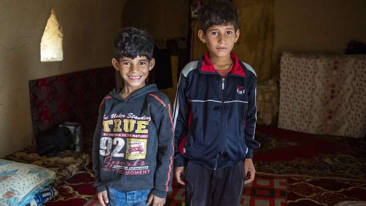 Die Brüder Nour (8) und Shadi (10).