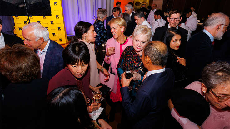 Guests mingle at the IRC's 2024 Global Rescue Dinner.